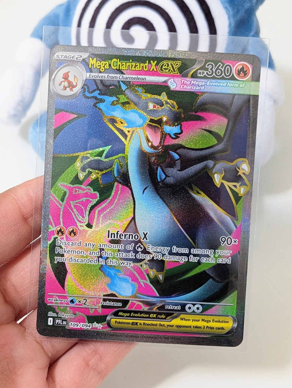 🔥 Mega Charizard Phantasmal Flames Pokemon Card - Full Art Rare 109/94 🔥